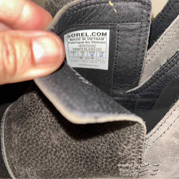 Sorel Ankle Moto Combat Style Boots Sz 7 - Picture 4 of 5